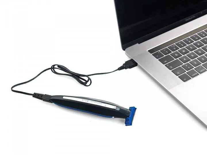 Чоловіча електробритва з тримером MicroTouch Solo Black-Blue (3sm_912884390) - фото 3
