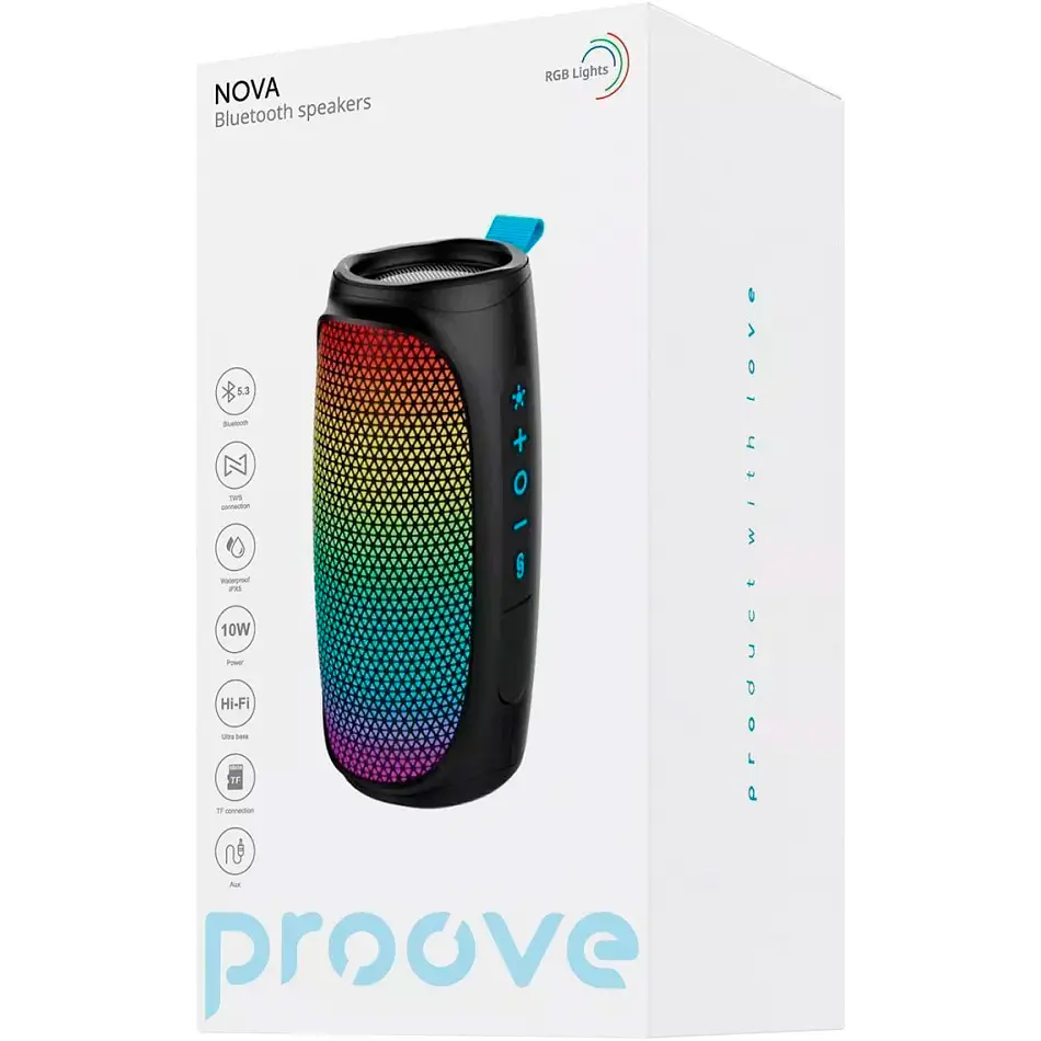 Портативная акустика Proove Nova 10W Black [PDNW100010001] [104649] - фото 3
