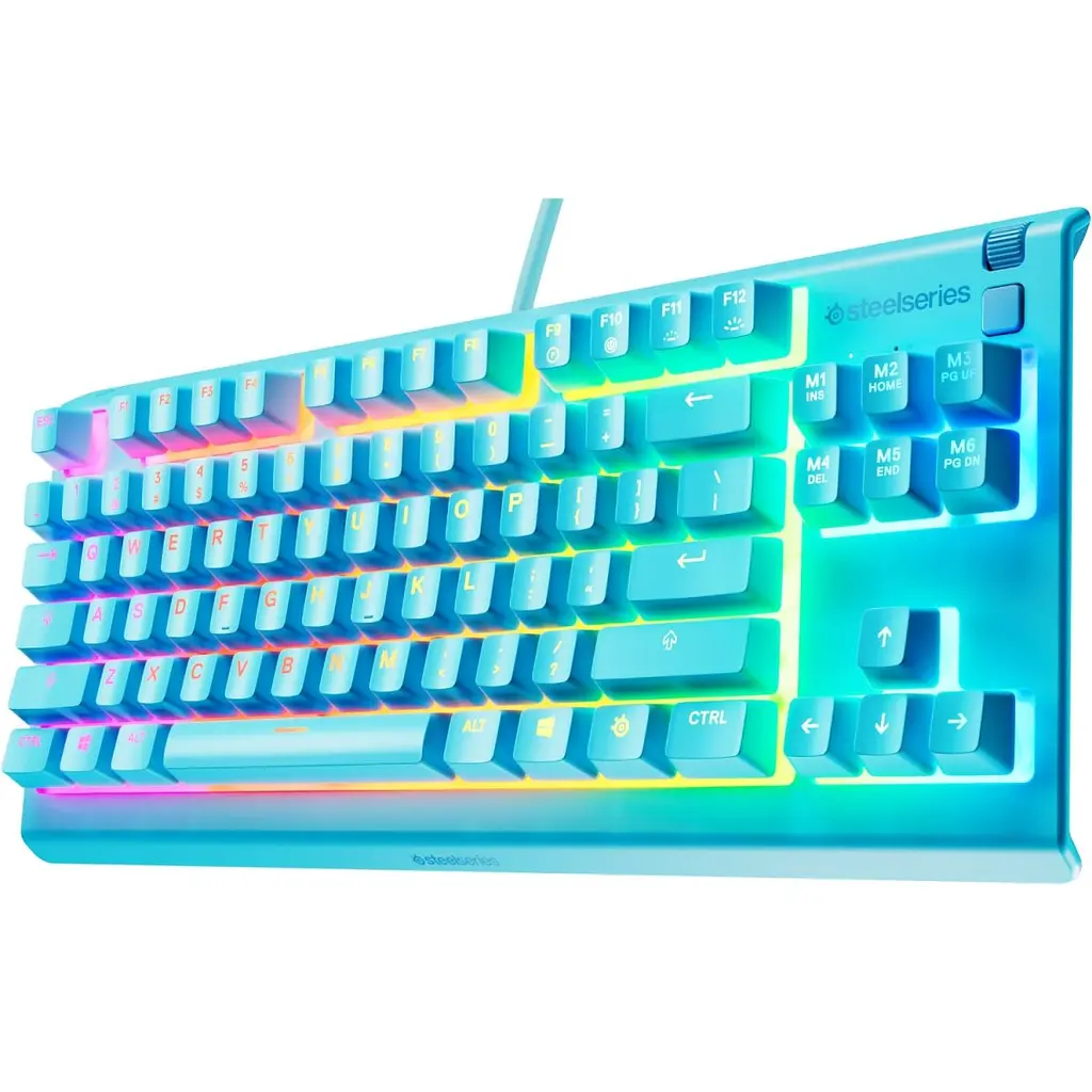 Клавіатура ігрова SteelSeries Apex 3 TKL UA Aqua (64933) - фото 3