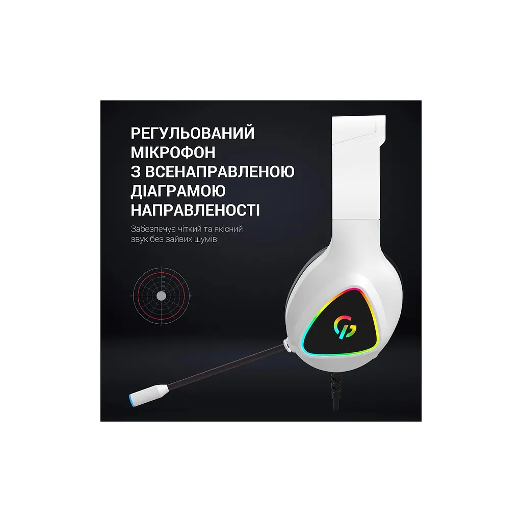 Навушники GamePro HS615 RGB White (HS615) - фото 10