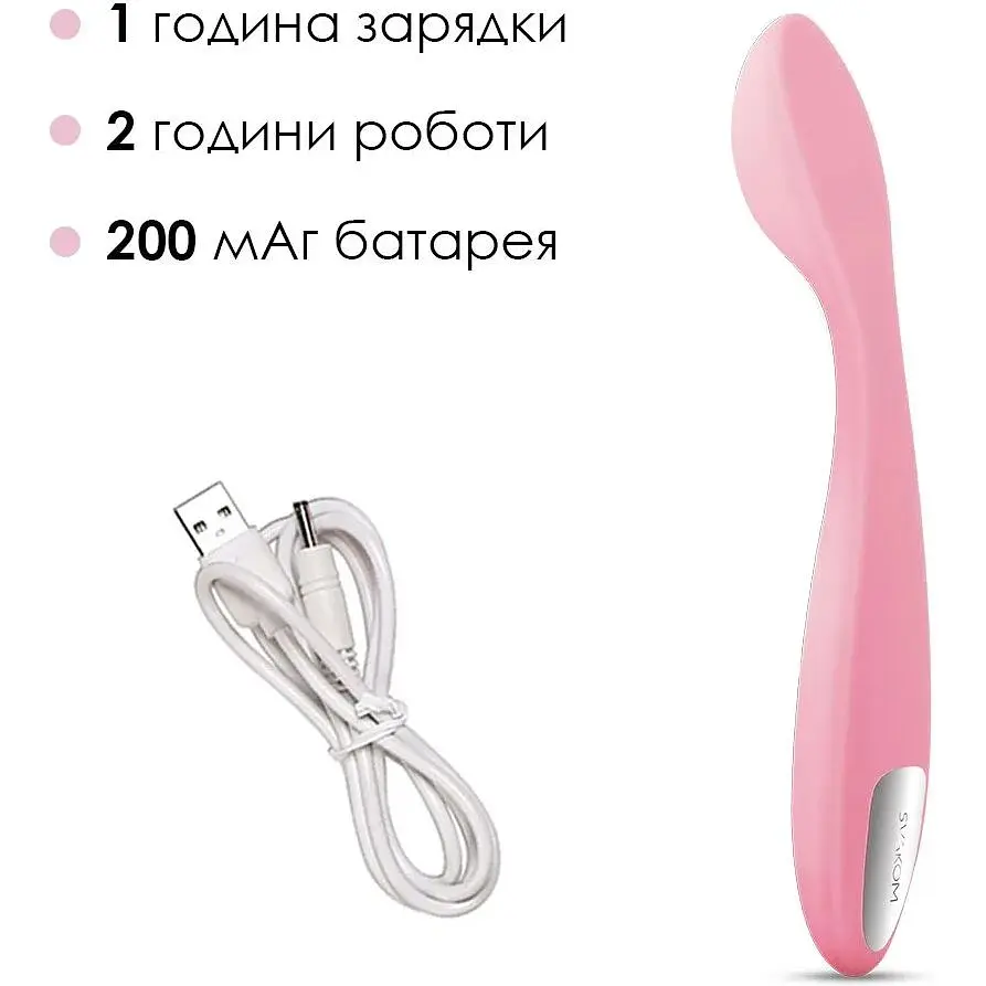 Стимулятор клитора и точки G Svakom Keri Pale Pink - фото 4
