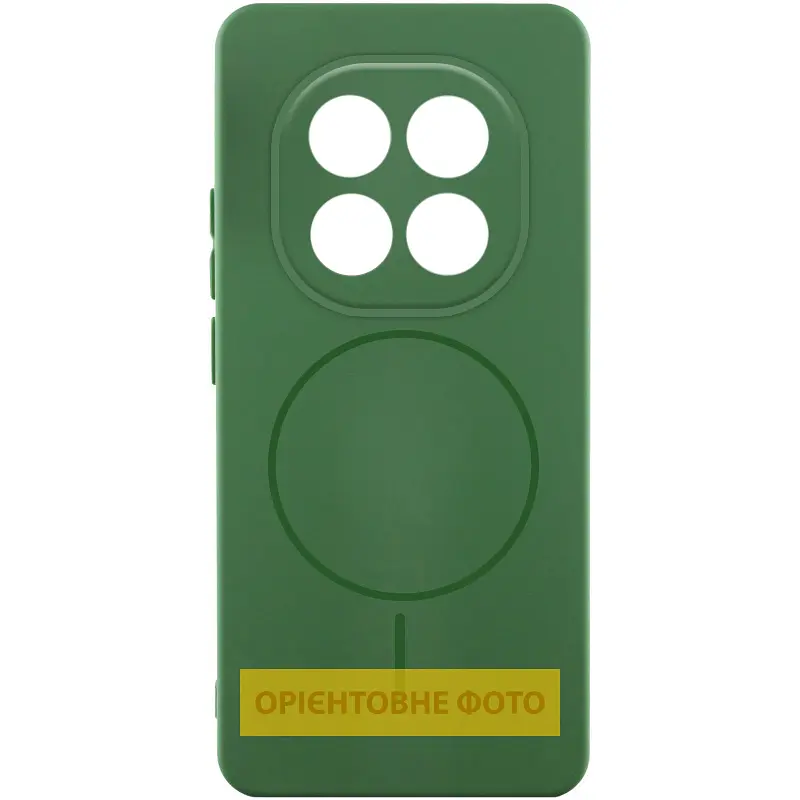 Чохол Silicone Cover Lakshmi Full Camera (AA) with Magnetic Fit для Xiaomi Redmi A7 Pro 4G /Poco C81 Зелений / Dark green