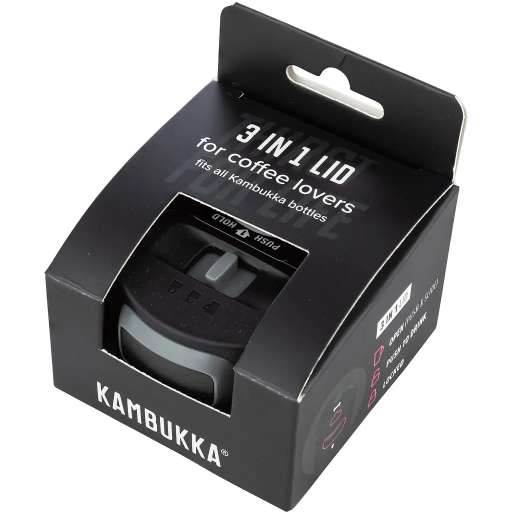 Кришка Kambukka Etna 3 в 1 з технологією Snapclean чорна (L01010) - фото 4