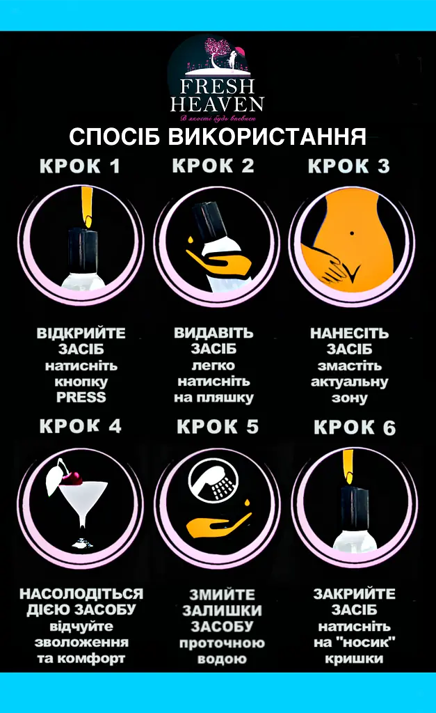 Iнтим-змазка охолоджуюча "Cool Lube" ТМ "Fresh Heaven", 250 мл блок 6 шт - фото 4