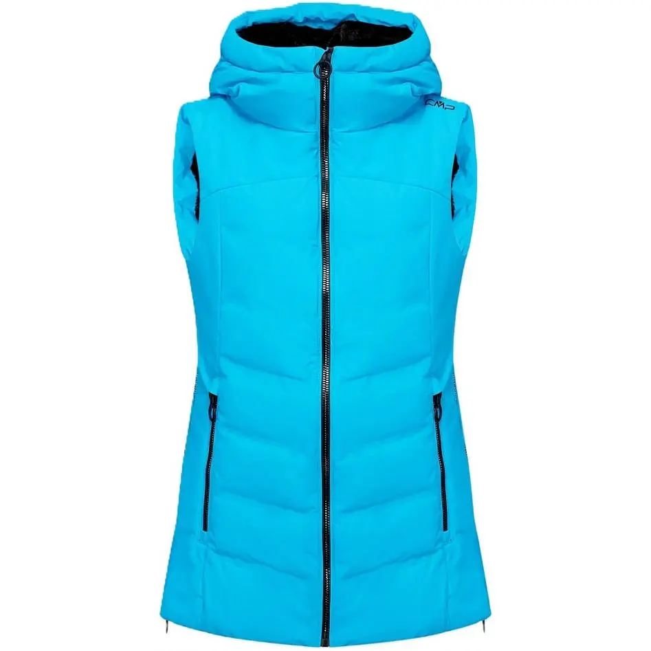 Жилет CMP Woman Vest Fix Hood Bright Blue XS (1097-32W0276-L704 36) - фото 1