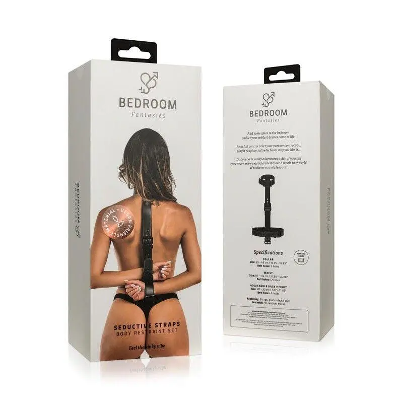 Фіксатор для рук та шиї Bedroom Fantasies Seductive Straps Body Restraint Set - фото 6