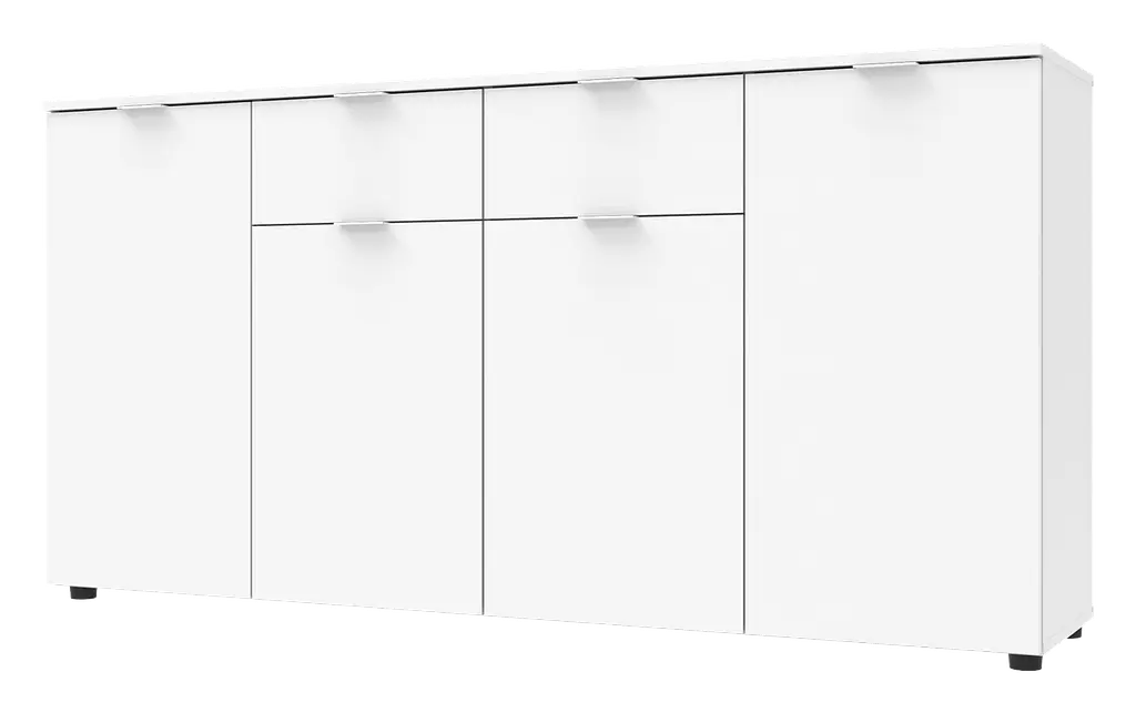 Комод Doros Рон 7 Білий 4 фасади 2 шухляди 160х38х81 (44900222)