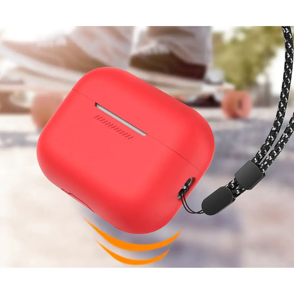 Чехол AhaStyle Colorful Silicone Case для AirPods Pro 2 Red [CP-187-2-C-RD] [133843] - фото 6
