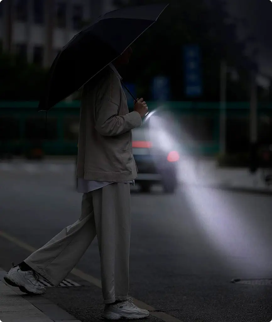 Парасолька Xiaomi Zuodu Automatic Umbrella (ZD002-LED) Red [51082] - фото 6