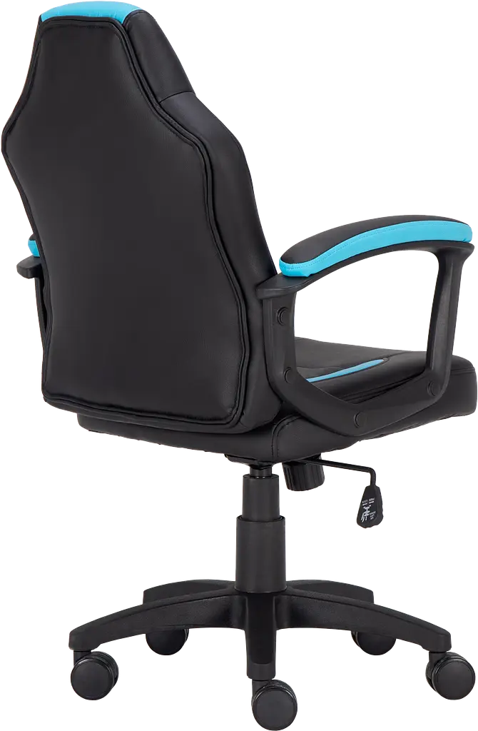 Уценка. Геймерское детское кресло GT Racer черное с синим (X-1414 Black/Light Blue) - фото 3