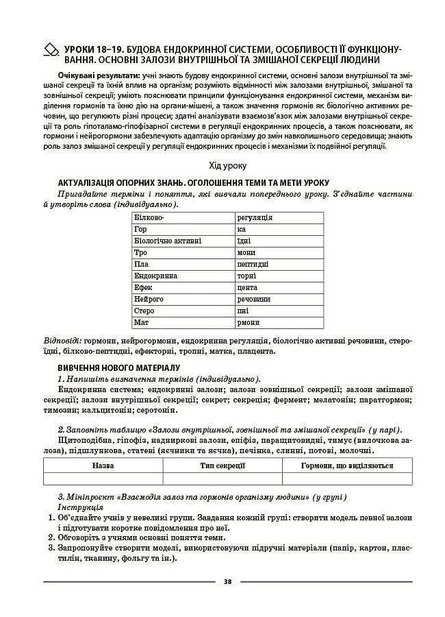 Біологія. 8 клас. Мій конспект. Матеріали до уроків - М. О. Атаманчук - фото 8