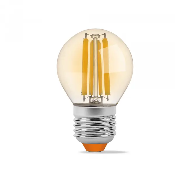 LED лампа VIDEX Filament G45FA 4W E27 2200K бронза - фото 2