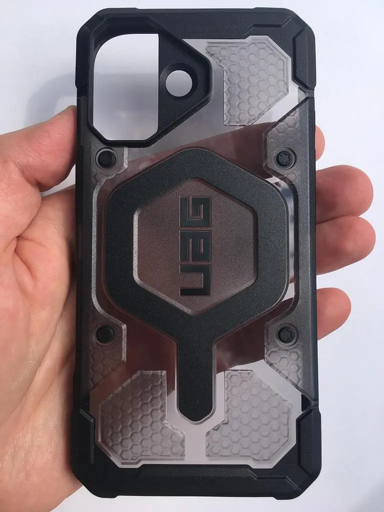 Оригінальний протиударний чохол UAG Pathfinder MagSafe для iPhone 17 Clear Ash 114553113140 - фото 7