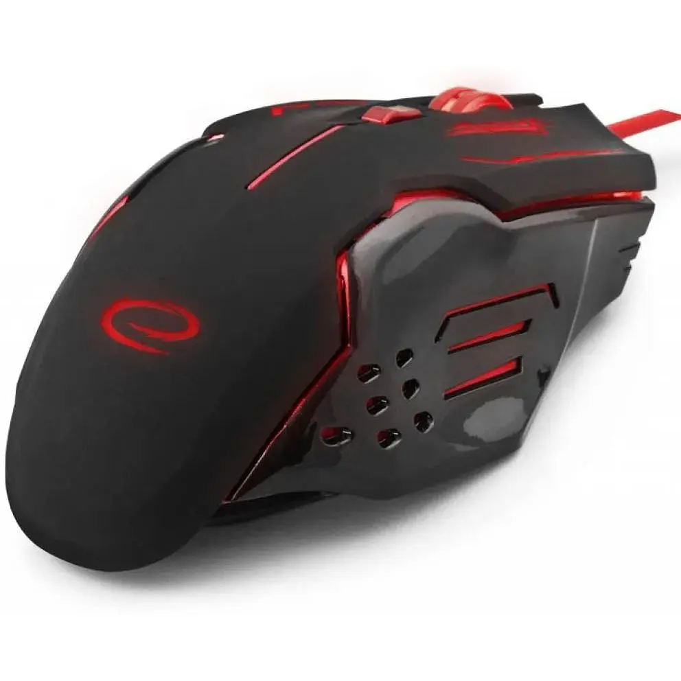 Миша Esperanza MX403 Apache USB black red (EGM403R) - фото 3