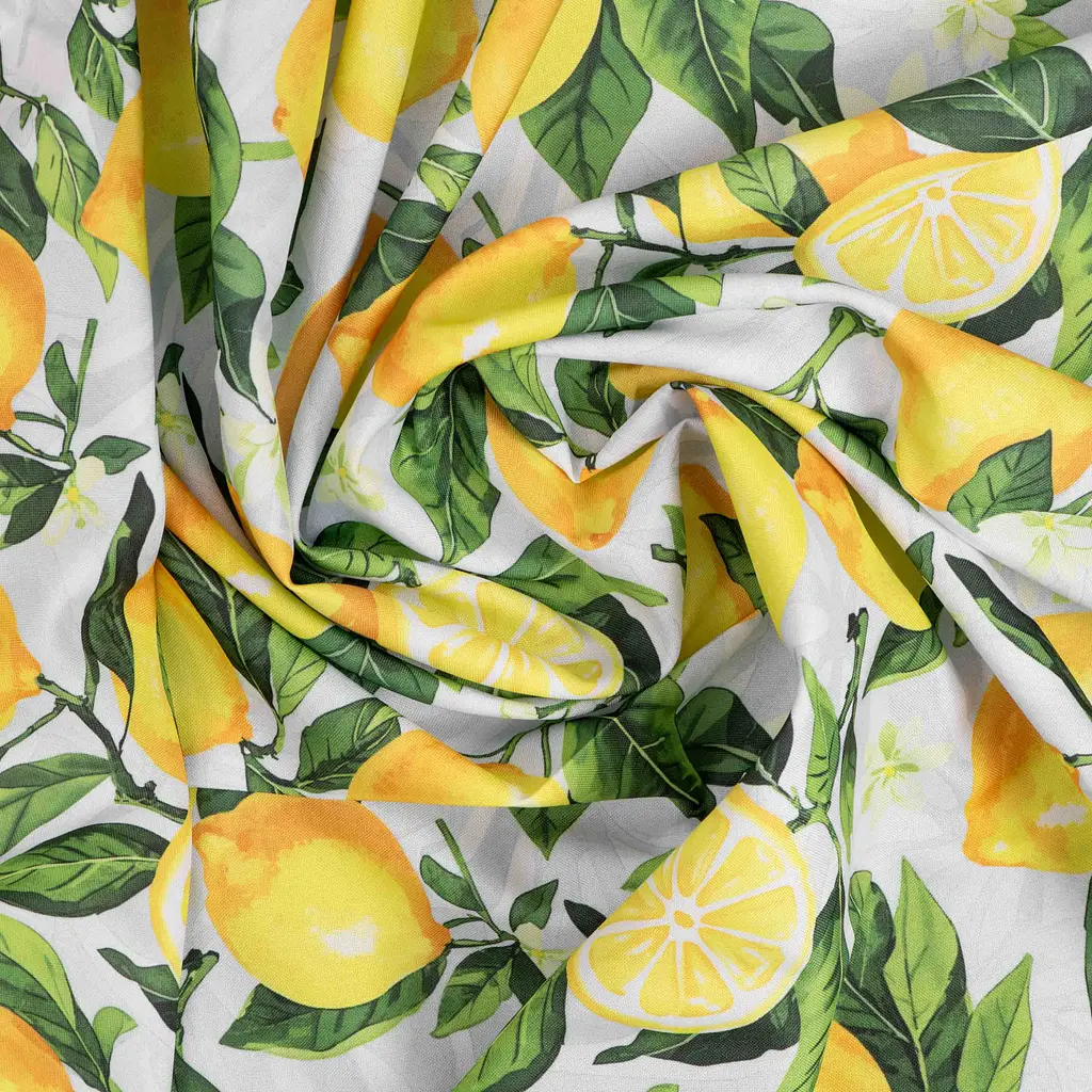 Скатертина Ardesto Sicilian lemons 140х180см, 100% поліестер, зелений (ART08LM) - фото 3