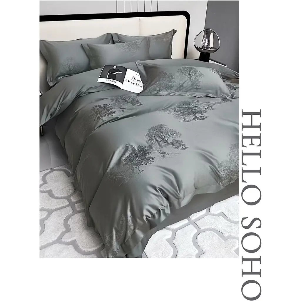 Комплект постільної білизни Soho Boutique євро Tree Graphite (A130090) - фото 2