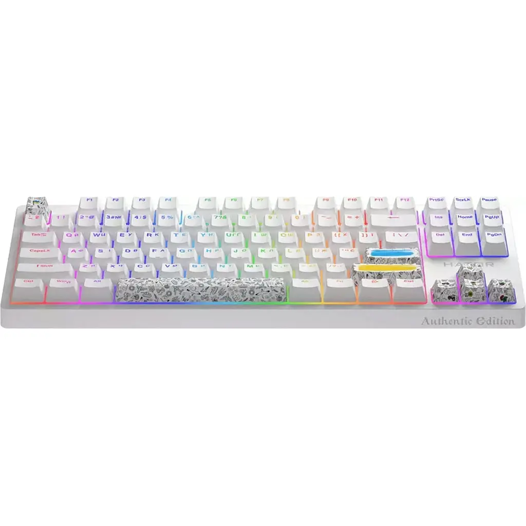 Клавиатура Hator Rockfall 2 Mecha TKL Authentic Edition White [HTK-531] [104831] - фото 4