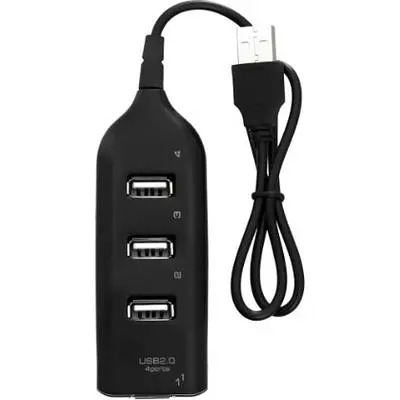 Концентратор Voltronic USB 2.0 to 4xUSB black (DNS-HUB4-OB) - фото 2