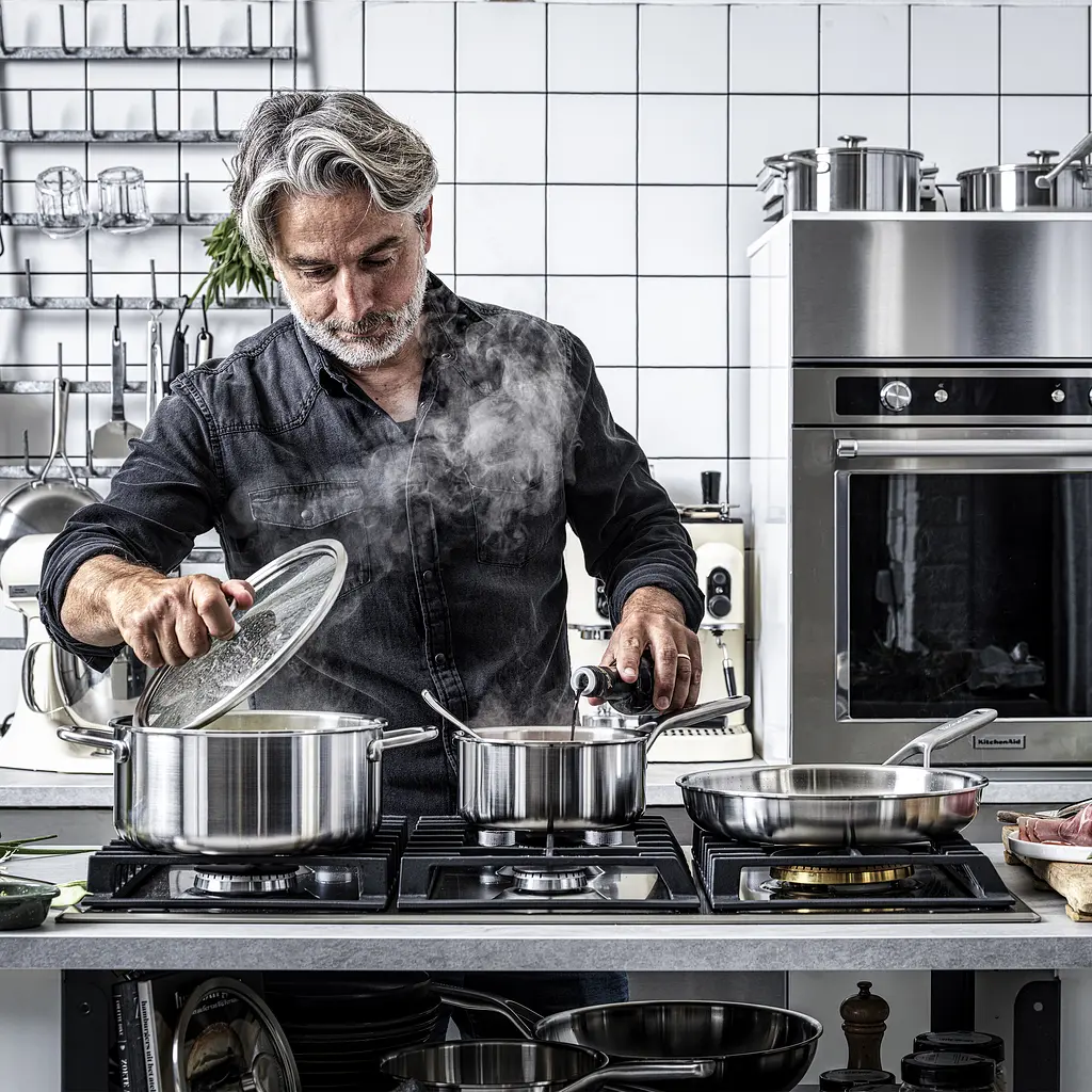 Сотейник KitchenAid MSS с крышкой 24 см 3.1 л (CC003251-001) - фото 8