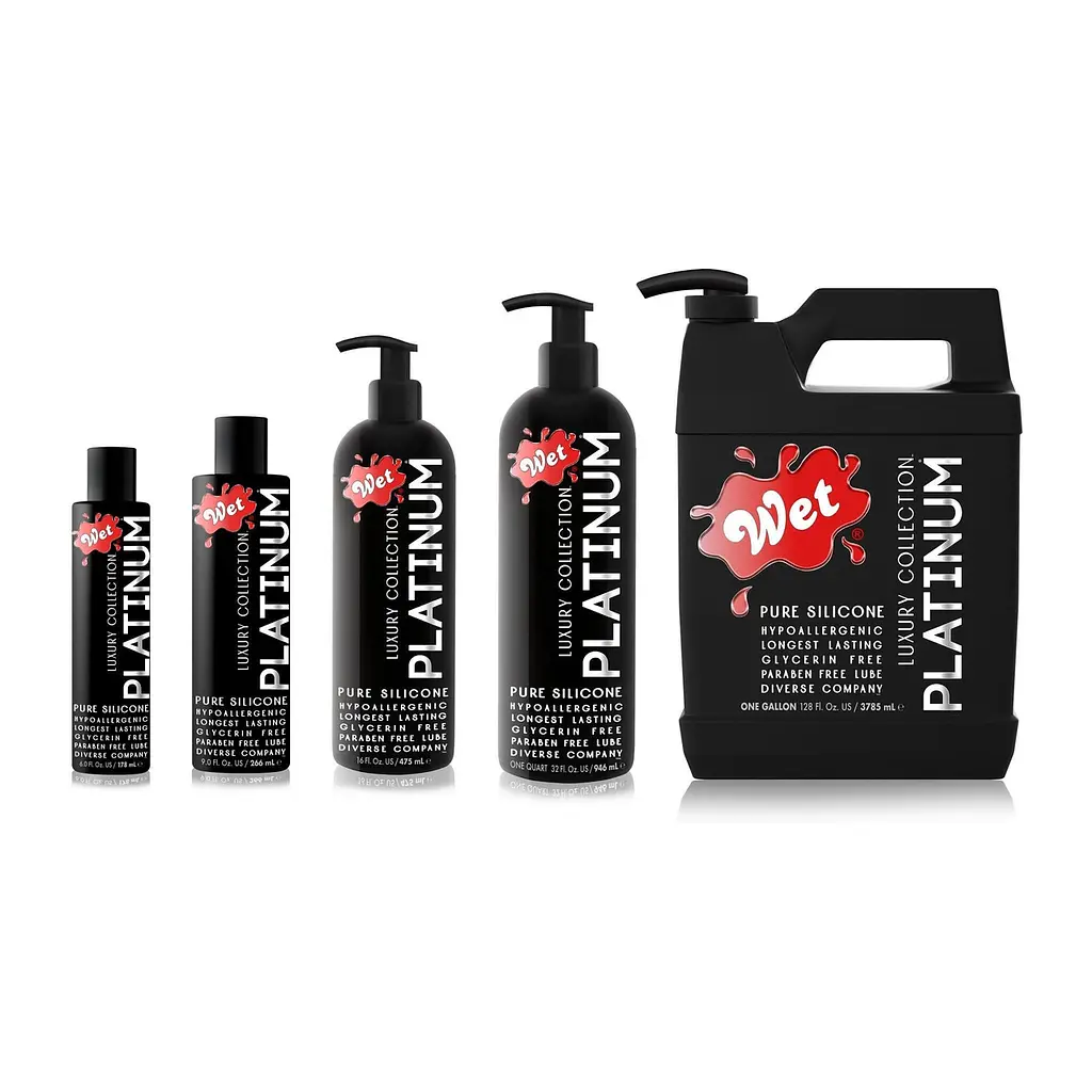 Лубрикант на силіконовій основі Wet Platinum One Gallon 3785 мл - фото 5