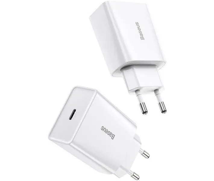 Мережевий зарядний пристрій Baseus Speed Mini PD Charger 20W (CCFS-SN02) White [67420] - фото 4