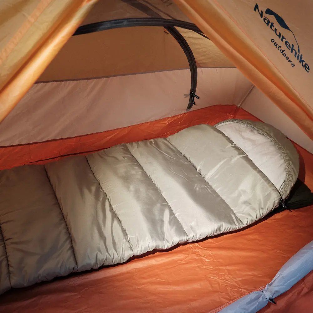 Спальник з капюшоном Naturehike M400 CNK2350WS023, (1°C), левый, серый - фото 5