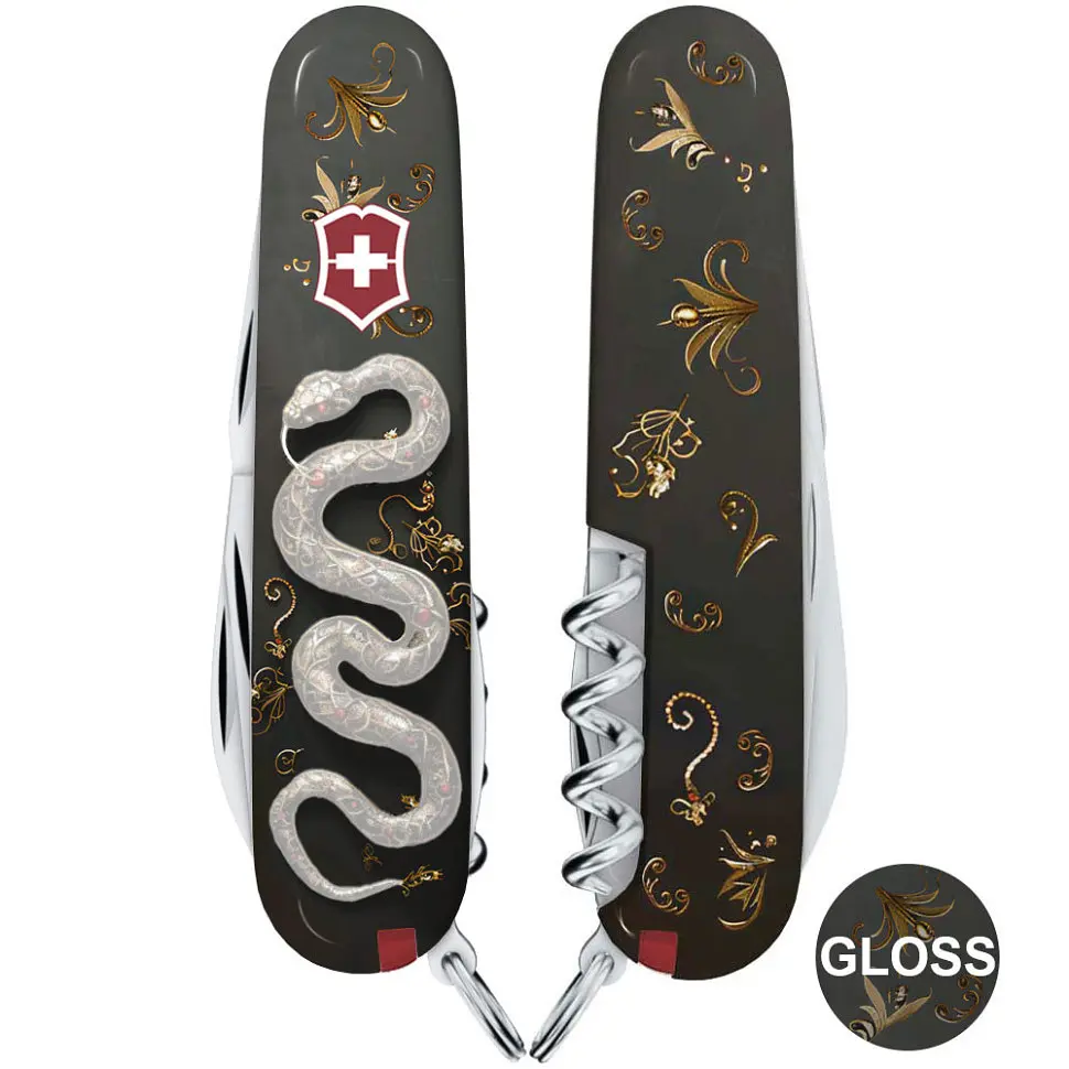 Ніж Victorinox Spartan Zodiac 3D 91мм 13функ Розкішна змія - фото 6