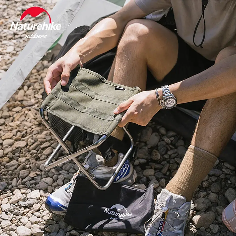 Складаний туристичний стілець Naturehike Easy Wild NH17Z012-L (Зелений) - фото 5