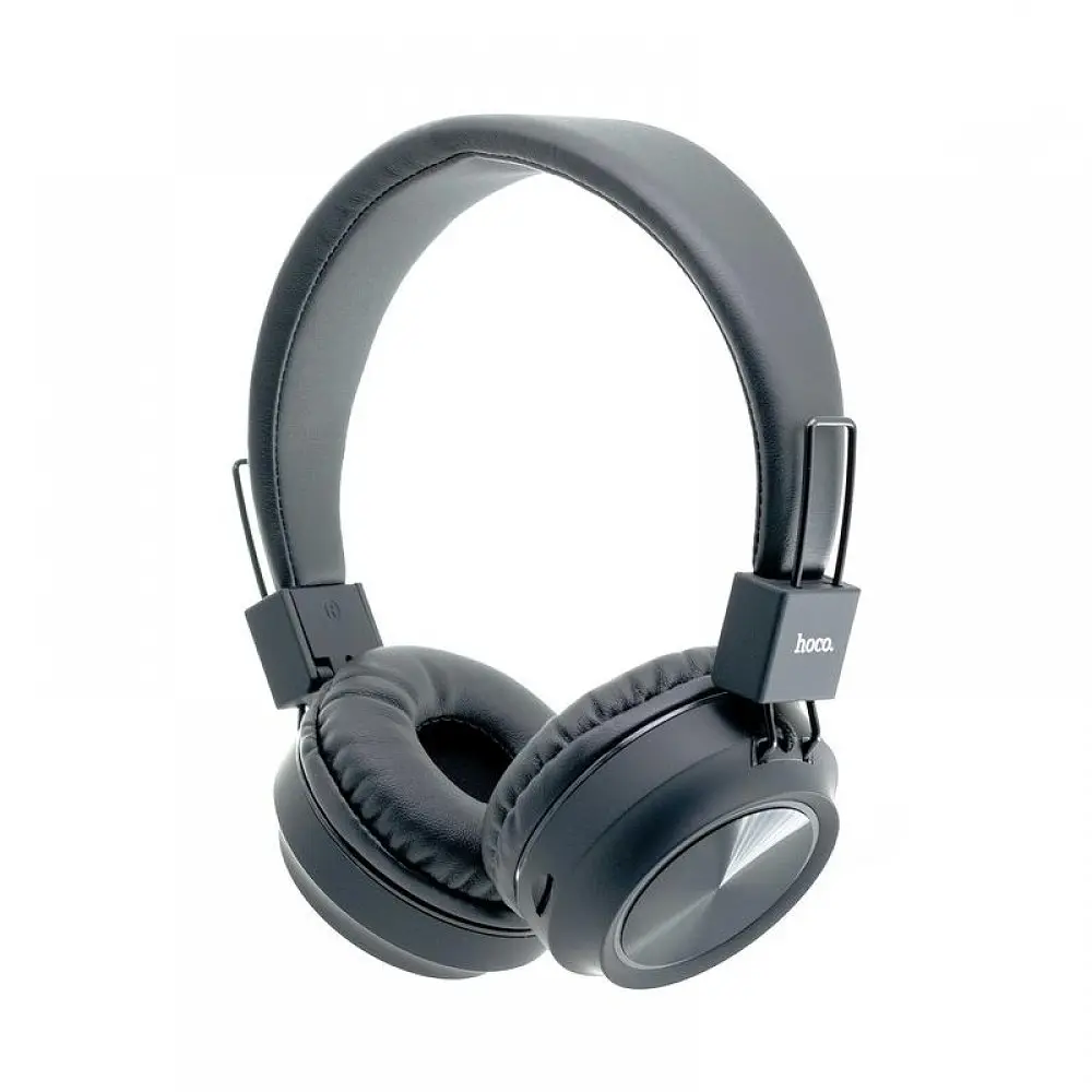 Наушники Bluetooth Hoco Promise W25, BT5.0, MicroSD, AUX support, grey - фото 3