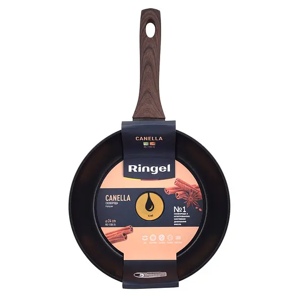 Сковородка глубокая Ringel Canella 24 см (RG-1100-24) - фото 6