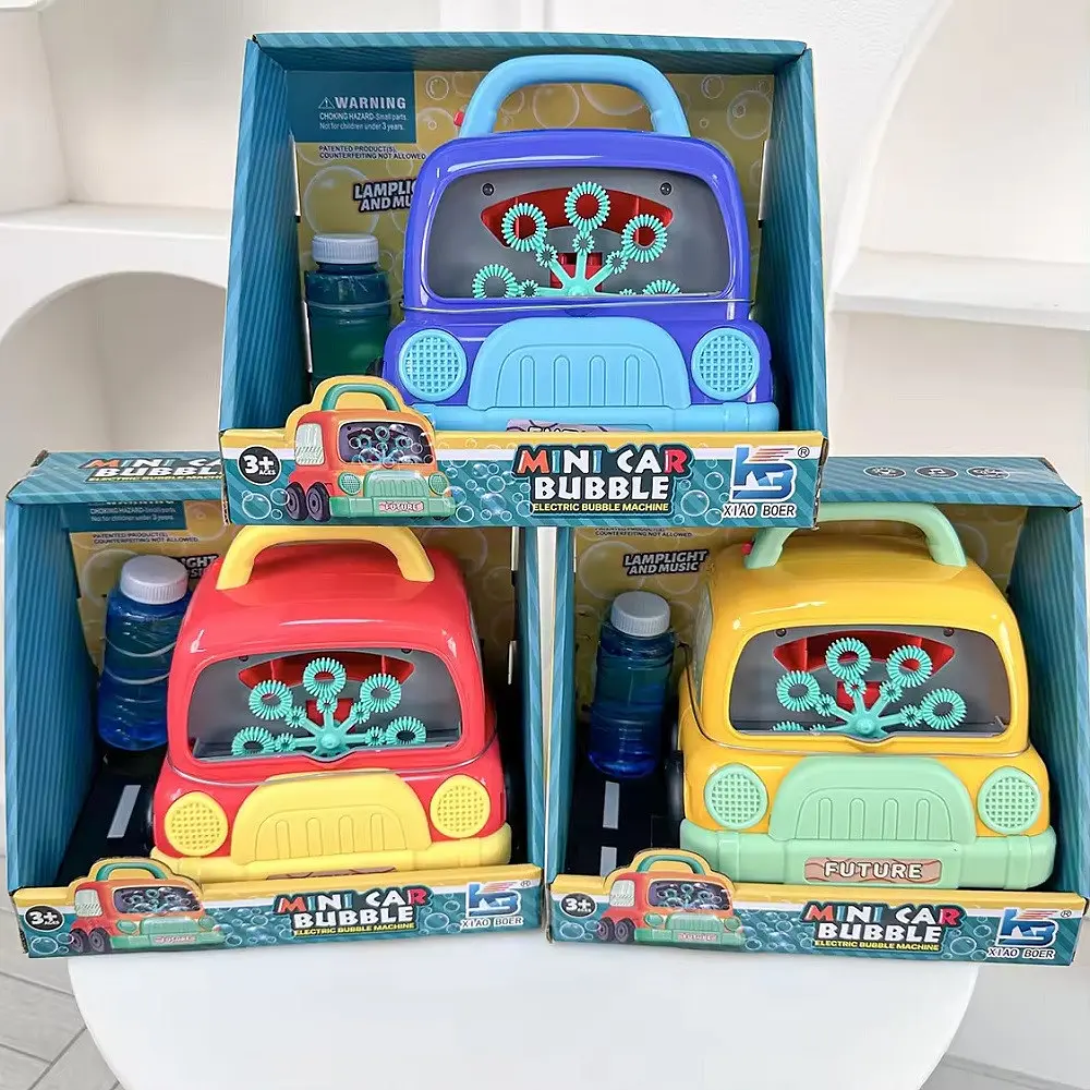 Встановлення для Пуску Мильних бульбашок Машинка Mini Car Bubble зі світлозвучними ефектами - фото 5