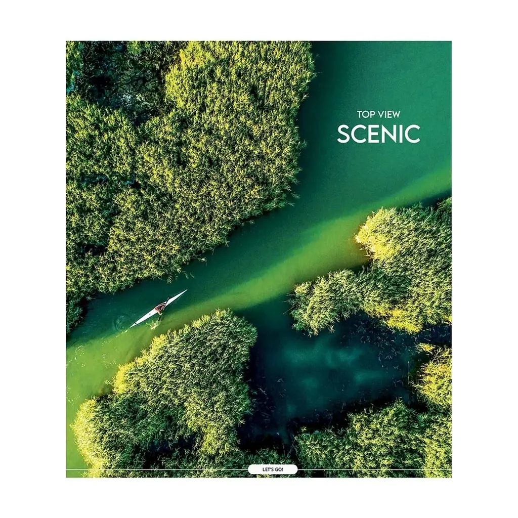 Зошит Школярик Star Top view scenic 60 аркушів клітинка (060-3694K), в асортименті - фото 3