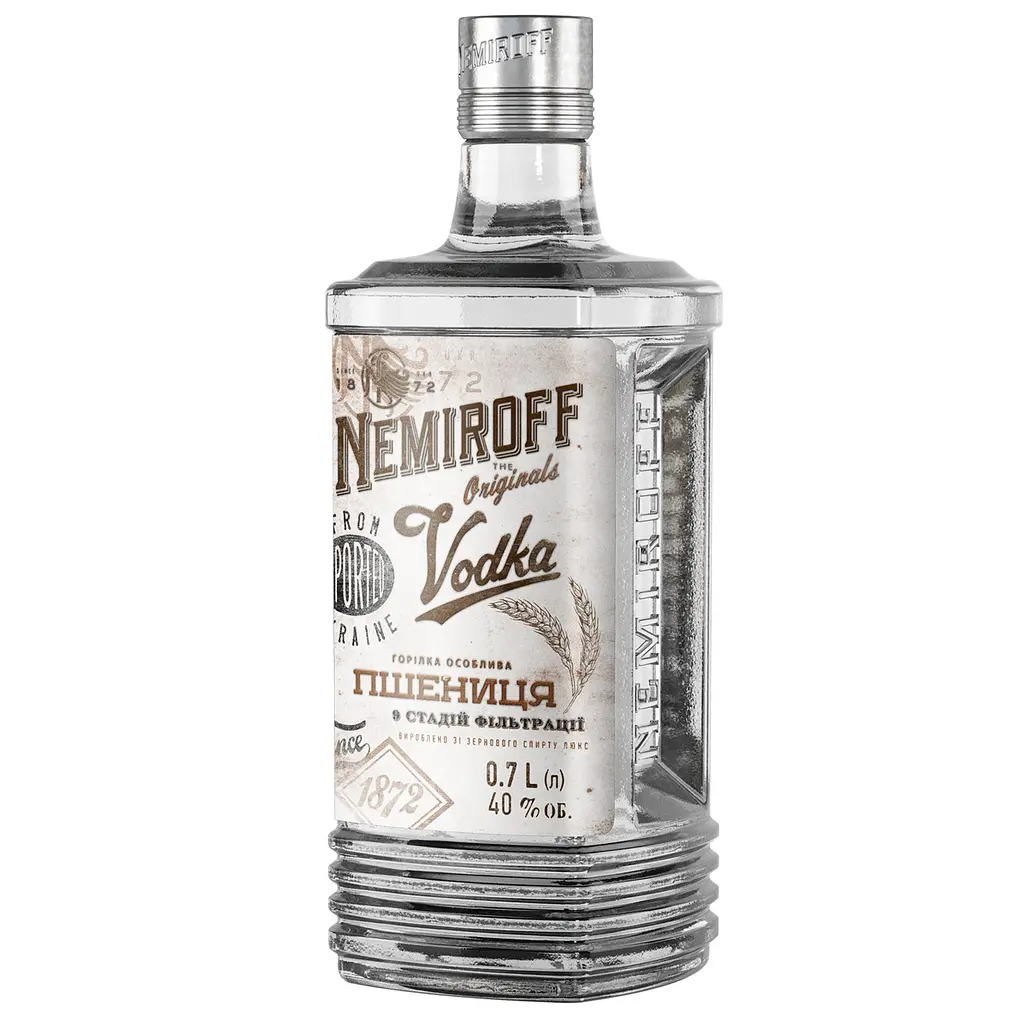 Водка особенная Nemiroff Originals Пшеница украинская отборная 40% 0.7 л (910054) - фото 2