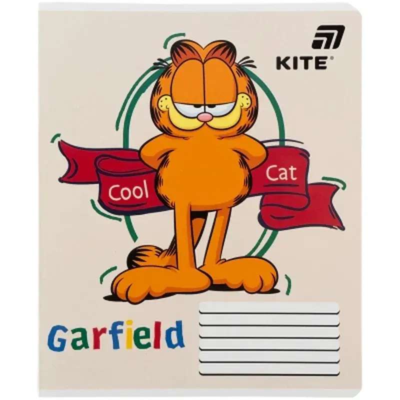 Зошит Kite Garfield, 18 аркушів, клітинка (GF26-236) - фото 5
