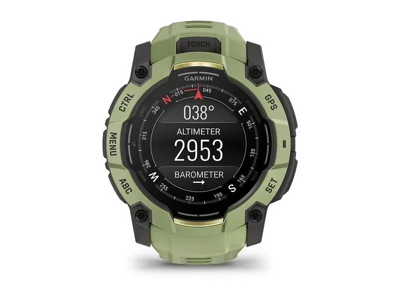 Смарт-годинник Garmin Instinct 3 50mm AMOLED Green with Fern Green Band (010-03020-02) - фото 6