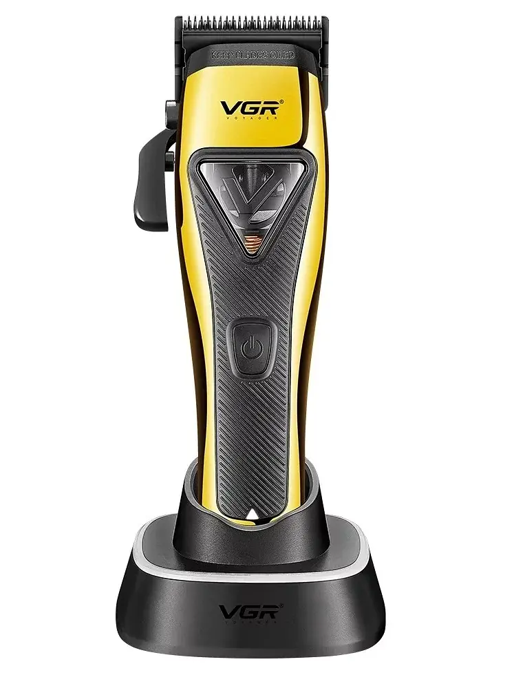 Машинка для стрижки VGR V-015 Pro 7Вт 2500 мАг Жовтий (2567341521) - фото 2