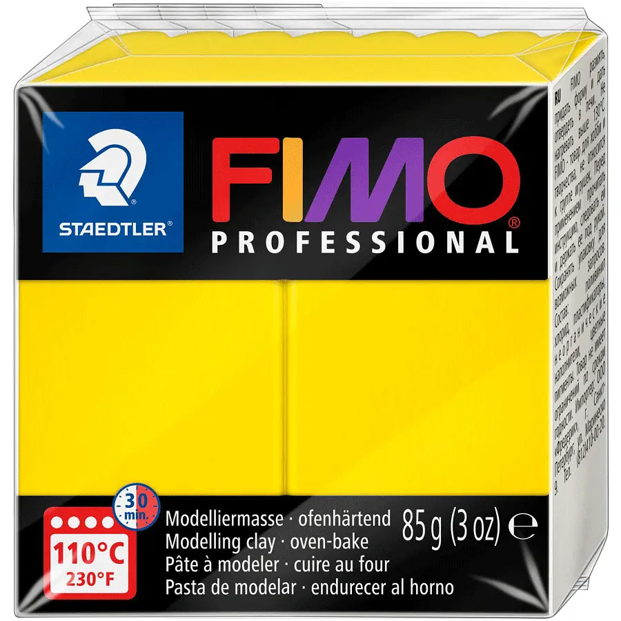 Пластика для біжутерії Professional Жовта 85 г Fimo (4007817800102)