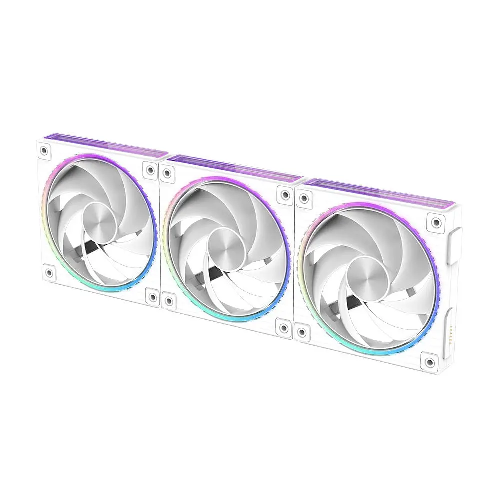 Zalman Корпусний вентилятор Zalman ZM-DF120 ARGB, 120мм, 800-2300rpm, 4pin, PWM, 3pin+5VARGB, 34,5dBa, POGO pin, Magnetic, Reversed, білий - фото 4
