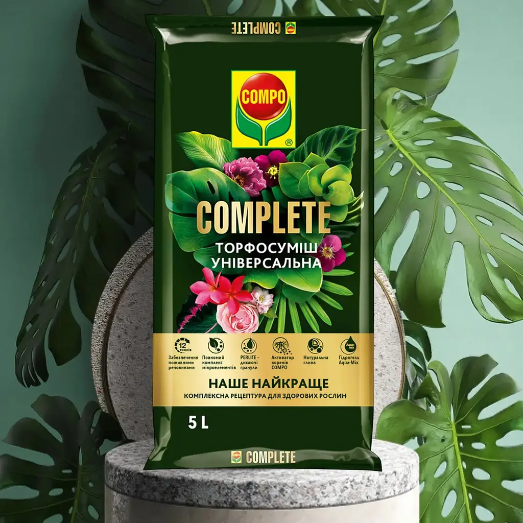 Торфосуміш універсальна COMPO Complete® 5 л - фото 2