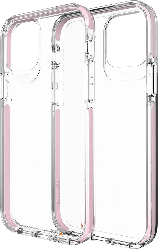 Протиударний прозорий чохол Gear4 Piccadilly D3O для iPhone 12/12 Pro (6.1") Pink + Transparent - фото 3