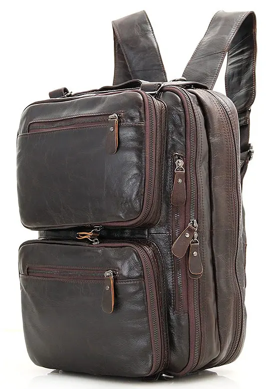 Сумка кожаная мужская Vintage 38х27х15 см sum0012448 - фото 6