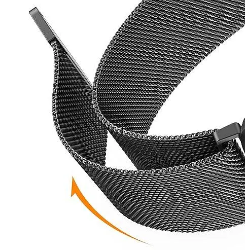 Ремінець міланська петля для BeWatch Amazfit GTR Mini 20 мм Чорний (1010201.A12) - фото 7