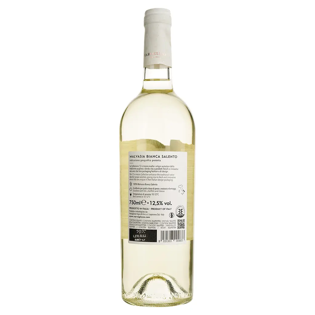 Вино Varvaglione 12 e Mezzo Malvasia Bianca del Salento бiле сухе 0.75 л - фото 2