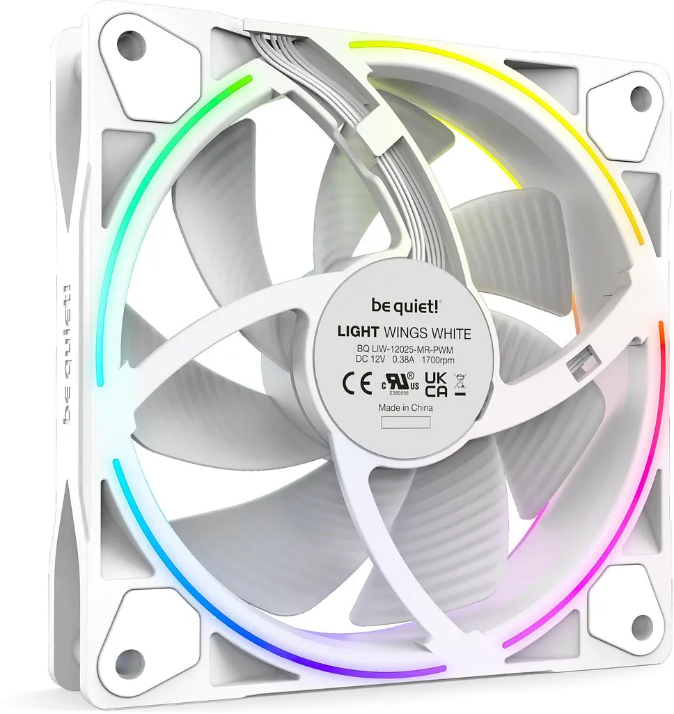 Комплект вентиляторів Be quiet! LIGHT WINGS WHITE 120mm PWM Triple Pack (BL100) - фото 4