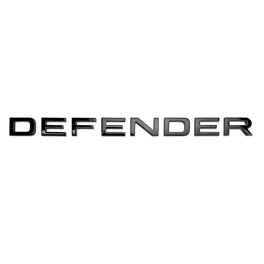 Емблема напис задня Defender для Land Rover (Чорна) 207х16 мм (на скотчі) LR130736 - фото 2