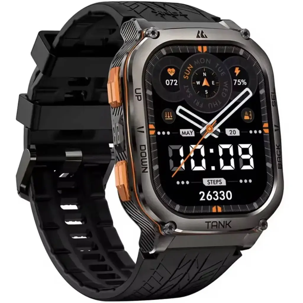Смарт-годинник тактичний Kospet Tank M3 ULTRA Black (KTM0003UB) - фото 2
