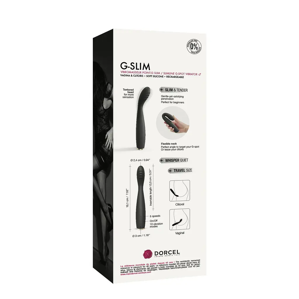 Вібратор для точки G Dorcel Marc G-SLIM 19.1 см чорний - фото 10