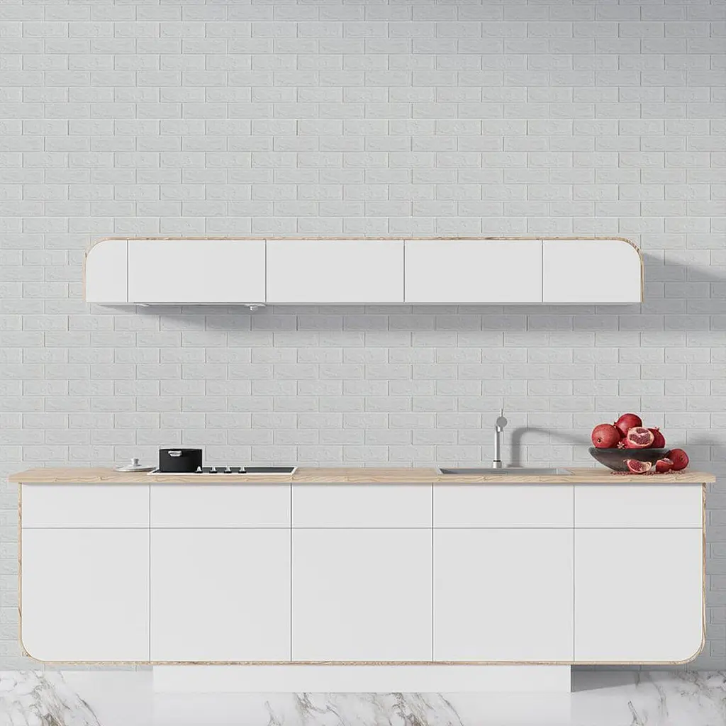3D панель Sticker Wall самоклеюча 690х780х5мм цегла Біла 001-5 SW-00000029 - фото 5