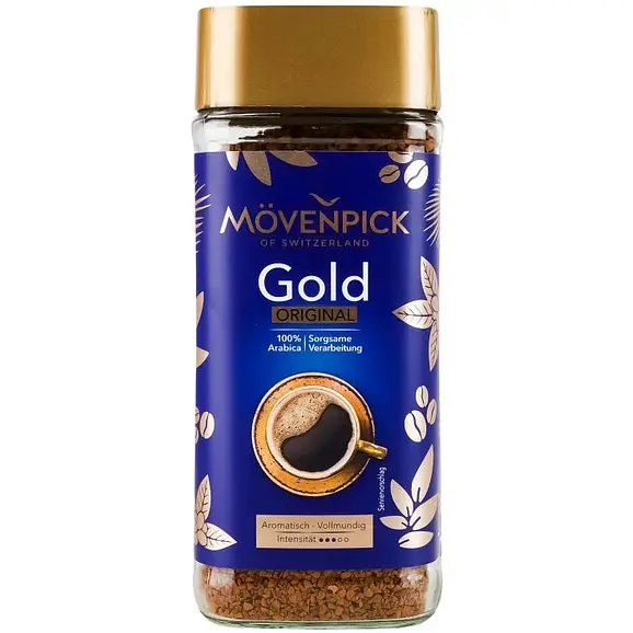 Кава розчинна Movenpick Gold Original Instant 200 г (4006581018119)