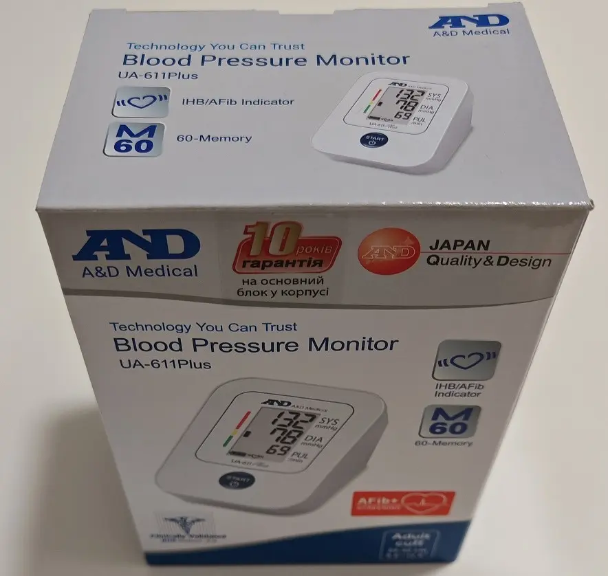 Тонометр AND UA-611 Plus Afib автоматический на плечо - фото 4